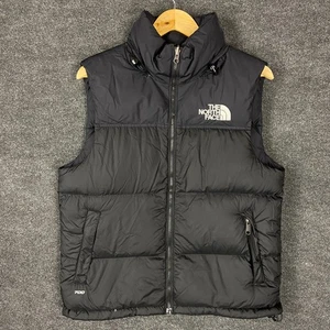 The North Face 700 Mens Puffer Vest Size S Black Sleeveless Full Zip Winter Warm - Picture 1 of 21