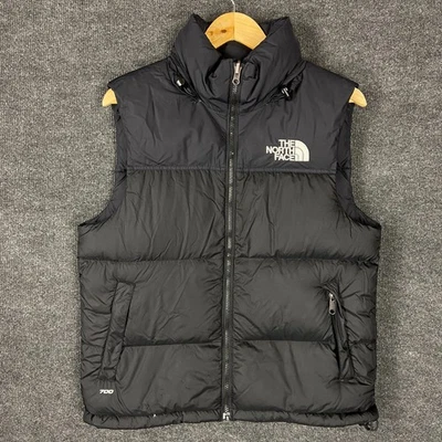 The North Face 700 Mens Puffer Vest Size S Black Sleeveless Full Zip Winter Warm - Image 1 of 4