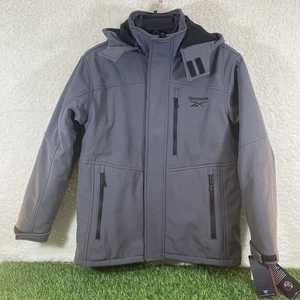 Reebok 3-in-1 Wintermantel Jungen Jugend Größe Large 14-16 grau und schwarz Taschen Reißverschluss - Bild 1 von 12