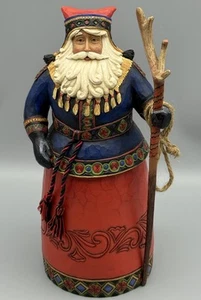 Papá Noel Jim Shore Laponia con Abrigo Azul "Viejo del Norte" S4017659 LEER - Imagen 1 de 14