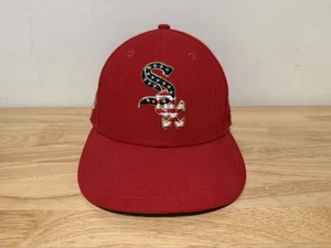 Men's 59FIFTY New Era Red Chicago White Sox 2023 Fourth of July Fitted Hat 6 7/8 - Picture 1 of 7