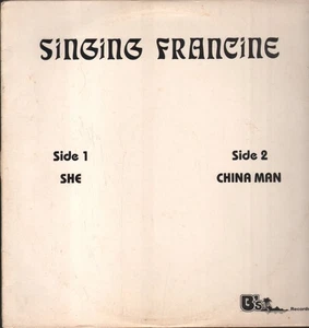 Singing Francine She / China Man 12" vinyl B's 1984 - writing on both labels - Picture 1 of 4