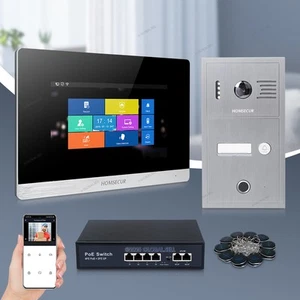 HOMSECUR 7" WIFI PoE Video Türsprechanlage Anruf Gegensprechanlage RFID Eingang für 1 Familie - Bild 1 von 10