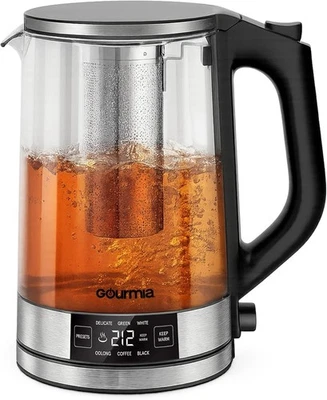 Gourmia Programmable Digital Glass Kettle – 1.7L Adjustable Temperature - Image 1 of 4