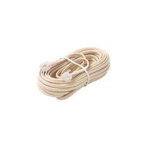 Steren 25ft 4C Modular Flat Telephone Line Cord Ivory | Enhanced Performance and - Picture 1 of 1