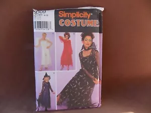 Simplicity Misses Costumes Sizes 6-12 Uncut Pattern 9309 - Picture 1 of 2