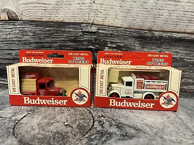 Lot Of 2 Budweiser Die Cast Metal Lledo Days Gone City Delivery Truck Cars - Image 1 of 2