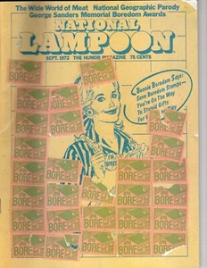 SEPT 1972 THE WIDE WORLD THE HUMOR NATIONAL LAMPOON COMEDY MAGAZINE VTG RARE - Picture 1 of 1
