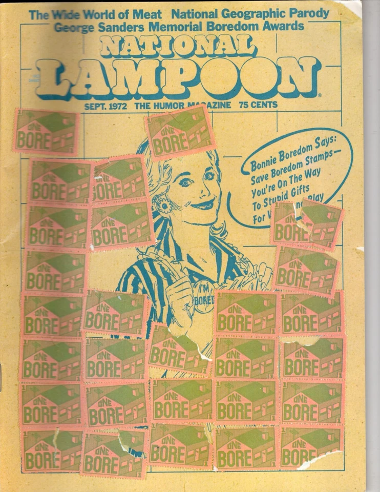 SEPT 1972 THE WIDE WORLD THE HUMOR NATIONAL LAMPOON COMEDY MAGAZINE VTG RARE - Image 1 of 1