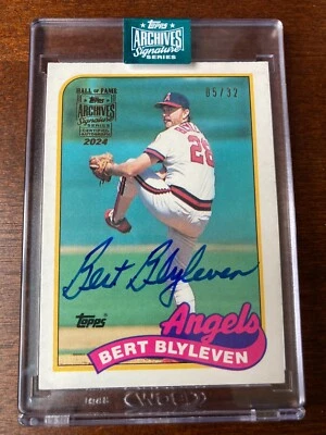 2023 Topps Archives Bert Blyleven Auto 05/32 Retro Autograph - Image 1 of 2