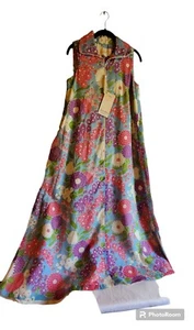 Vintage Fashions By Marilyn Floral Mumu Size M - Picture 1 of 7