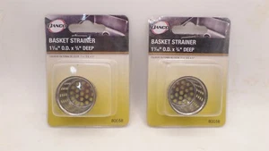 DANCO 80058 1-1/16" SINK BASKET STRAINER, USE WHEN POP-UP MISSING, CHROME 2-PACK - Picture 1 of 2