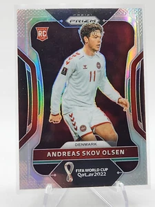 2022 PANINI PRIZM, WORLD CUP, SILVER, #66 ANDREAS SKOV OLSEN, DENMARK, RC - Picture 1 of 2