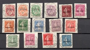 Andorra 1931 juego 3/17 marcas libres con estampado usado en buzón - Imagen 1 de 1