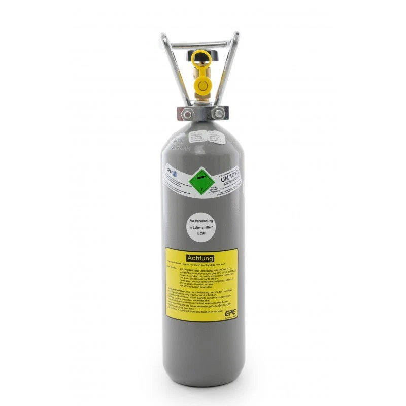 2 kg CO2 Flasche Aquaristik Kohlensäure, NEU & VOLL, Import mit 10 Jahren TÜV
