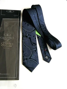 LUXURY GRAFFEO SARTORIAL LIMITED EDITION PURA SETA PURE SILK MADE IN ITALY   - Picture 1 of 4
