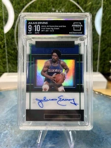 2019-20 Panini One And One Julius Erving 1st Team Signatures Shadowbox AUTO /5 - Picture 1 of 2