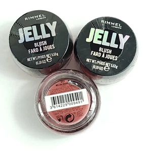 3x RIMMEL LONDON Jelly Gel Face Cheek Blush #001 MELON MADNESS 0.19 oz pink - Picture 1 of 4