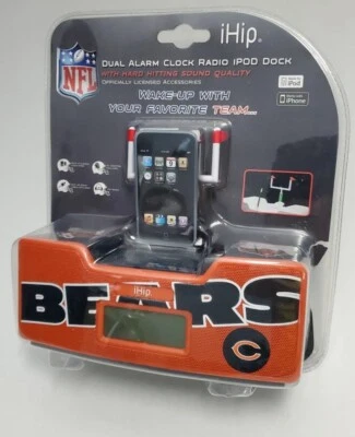 NFL Chicago Bears Radio Reloj Despertador Doble para iPOD e IPHONE LEER Foto 1 de 4