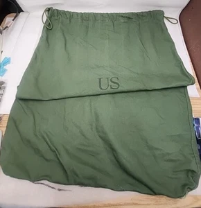 US Army BARRACKS BAG OD Green Cotton Large LAUNDRY BAG USGI Military CG-483 - Picture 1 of 3
