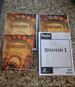 Bob Jones Homeschool Spanish Instructors Manual, Text Book, Tests Lot (2nd Ed) - Picture 1 of 6