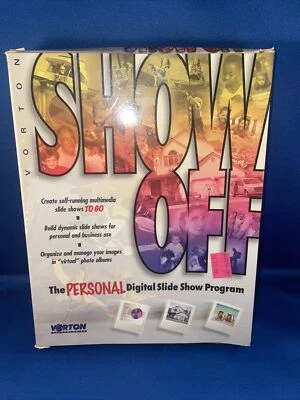 Vorton Technologies Showoff (Ver 1.0) New Sealed! 1998 Windows 95/98 Cd ROM - Image 1 of 4