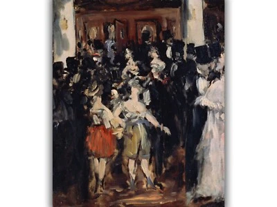 Maskenball in der Oper von Édouard Manet Giclée Leinwandbild, mehrere Größen - Bild 1 von 4