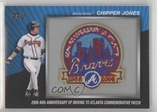 2010 Topps Manufactured Commemorative Patch Chipper Jones #MCP-37 Patch HOF