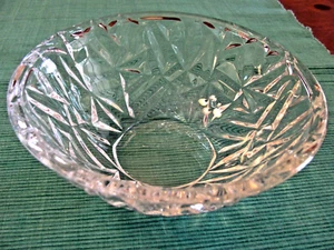 'TIFFANY & CO.' GERMANY ROCK CUT CRYSTAL 6" FLARED VERSATILE CANDY NUT BOWL MINT - Picture 1 of 7