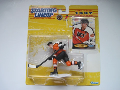 Vintage 1997 Kenner Starting Lineup SLU Eric Lindros NHL Hockey Figure Flyers Cover