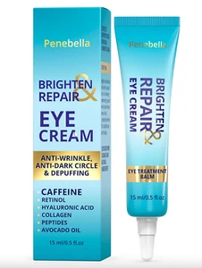 Eye Cream for Dark Circles & Puffiness, Under Eye Bags Hydrating Caffeine Cream - Picture 1 of 7