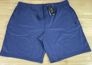 Polo Ralph Lauren Blue Heather Sweat Shorts w/Zip Pockets - Men’s 2XL - NWT $89 - Picture 1 of 5