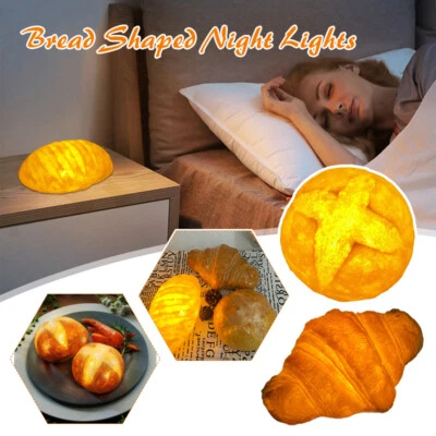Indoor Night Lights Ornament Bread Battery Operated Simulation Croissant Lamp 1x - Image 1 of 4