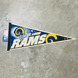 Vintage NFL St. Louis Rams Pennant Flag 30 Inch WINCRAFT Made in USA Official - Picture 1 of 7
