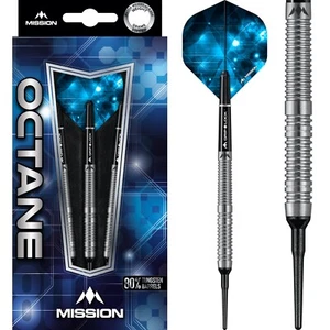 Juego de dardos octanaje punta suave Mission 18 g 20 g gramos punta suave tungsteno - Imagen 1 de 1