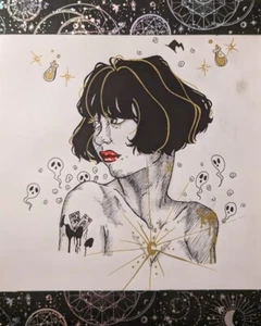 Handmade Drawing named "Ghosts And Spells Oh My" - Picture 1 of 5
