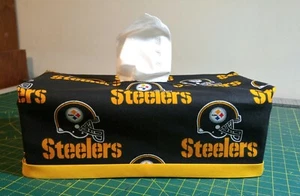 NFL Pittsburgh Steelers Taschentuch Box Abdeckung Rechteck Handgefertigt - Bild 1 von 8