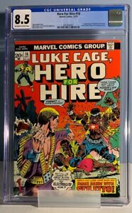 Hero for Hire #16 (1973) CGC 8.5 KEY 1st Stiletto last issue before title change