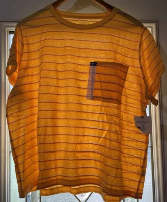 Arizona Jean Company yellow stripe pocket shirt size XXXL semi-fit - Image 1 of 4