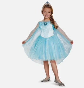 Disney Frozen Elsa Child Girls Costume Medium 7-8 yrs - Picture 1 of 1