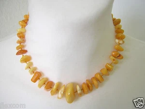 Ambre Chaîne Ambre Naturel Butterscotch D'Bijou 18,8 G/ca.38, 5 CM - Afbeelding 1 van 9