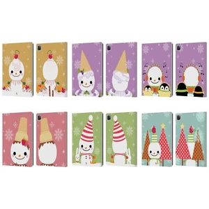 HEAD CASE DESIGNS SNOWMEN LEATHER BOOK WALLET CASE COVER FOR APPLE iPAD - Picture 1 of 12