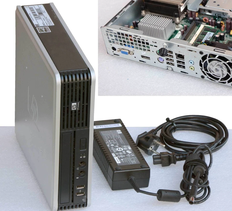 Minipc HP DC7900 USDT 2x3000MHz Core2Duo E8400 2GB DDR2 160GB HDD SATA 8xUSB - Image 1 of 1