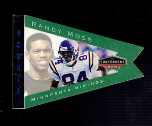 Randy Moss 1998 Playoff Contenders Pennant Green Minnesota Vikings RC Rookie HOF - Picture 1 of 2