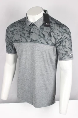 Camisa polo Oakley Sand Block manga corta para hombre M mediana pizarra oscura Foto 1 de 4