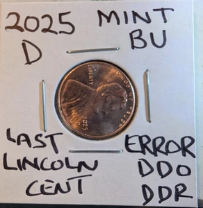 ⚜️⚜️2025 D Lincoln Penny DDO DDR Extreme Doubling , Mint BU - Picture 1 of 24