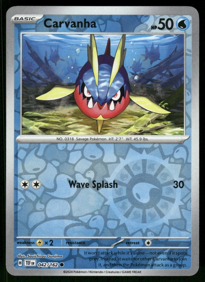 Carvanha 042/162 TEF SV05: Temporal Forces Reverse Holo NM - Image 1 of 2