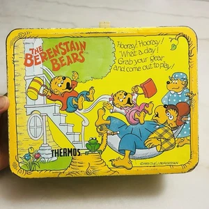 Vintage BERENSTAIN BEARS 1983 Metall Brotdose ohne Thermo - Bild 1 von 14