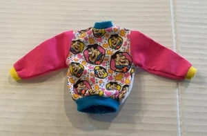 BARBIE DOLL KEN TOP SHIRT WHITE FRED FLINTSTONES SHIRT NEON RETRO STYLE KEN - Picture 1 of 3