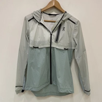 On Running Weather Jacket Womens Grey Size Small Hooded Lightweight IMMACULATE - Image 1 of 4